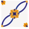 Set di 4 piastrelle Artech Tipo Ibisco