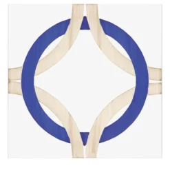 Set Di 25 Piastrelle Bauhaus Blu E Tortora Tipo 3