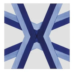 Set di 25 piastrelle blu Bauhaus Tipo 7