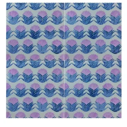 Set di 4 piastrelle Kimeya Cardo Lilac di Vincenzo Messina