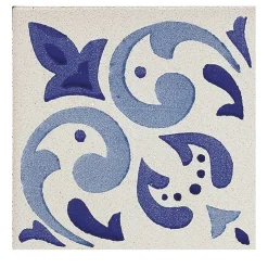 Set di 25 piastrelle MAVI Blu Tipo Vela Azzurra