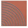 Set di 44 piastrelle Solchi Tattile Angolo Ruggine