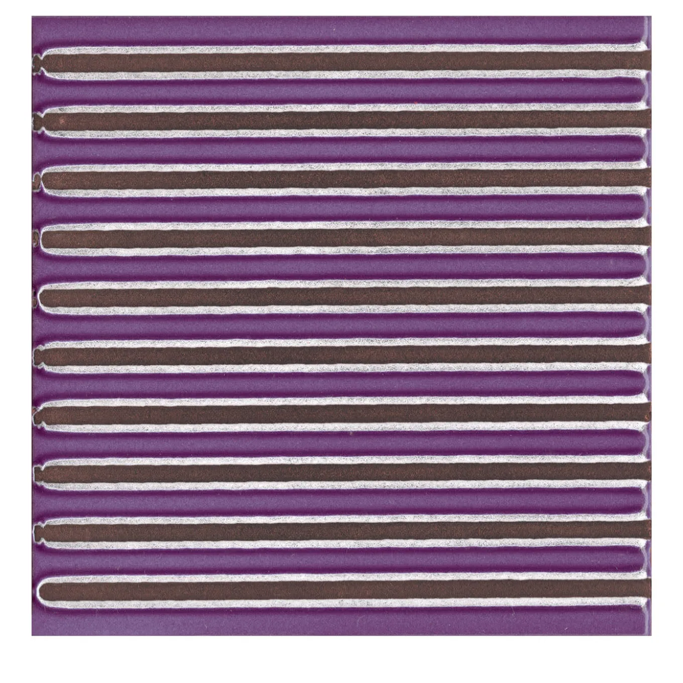 Set di 44 piastrelle Solchi Tattile Lines Plum