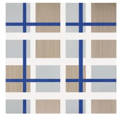 Set Di 25 Piastrelle Tartan Beige Tipo 1