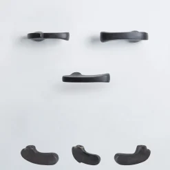 Set di 4 pomelli neri per porte Inca Evolution #1 di Nicole Valenti