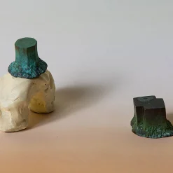 Set di 4 pomelli verdi per porte Solido #2 di Nicole Valenti