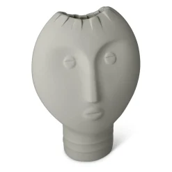 Set di 3 vasi Moai bianchi e grigi