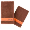 Set di asciugamani da bagno - Marrone e arancione