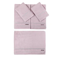 Set di asciugamani da bagno grandi - Rosa cipria