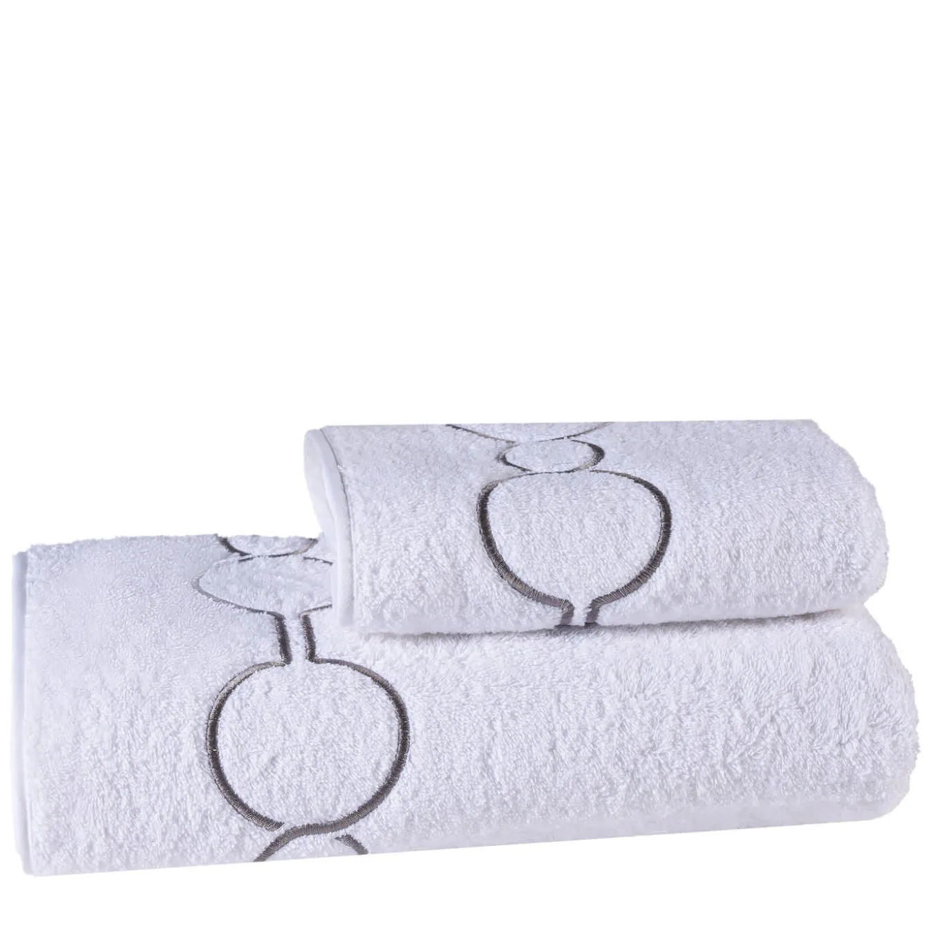 Set di asciugamani Shangri-La rosa e bianco