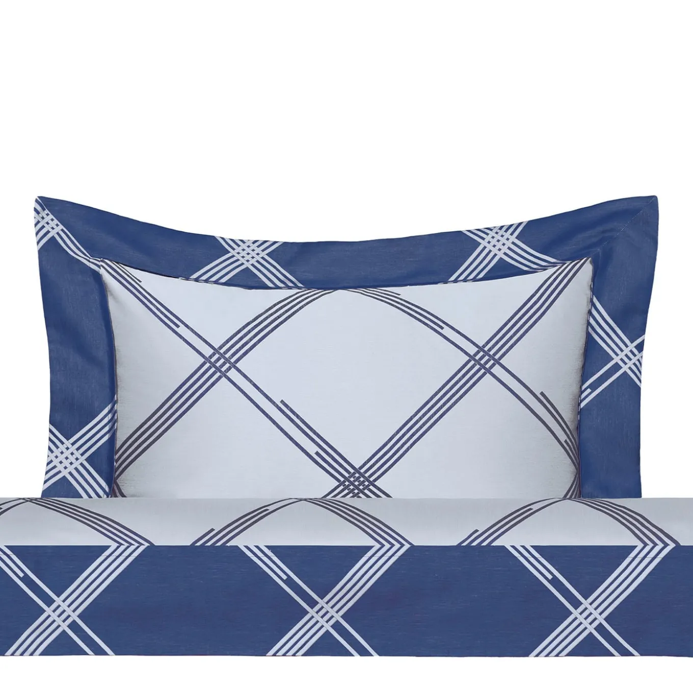 Set di lenzuola King US in Cina blu jacquard di Quattro Generazioni