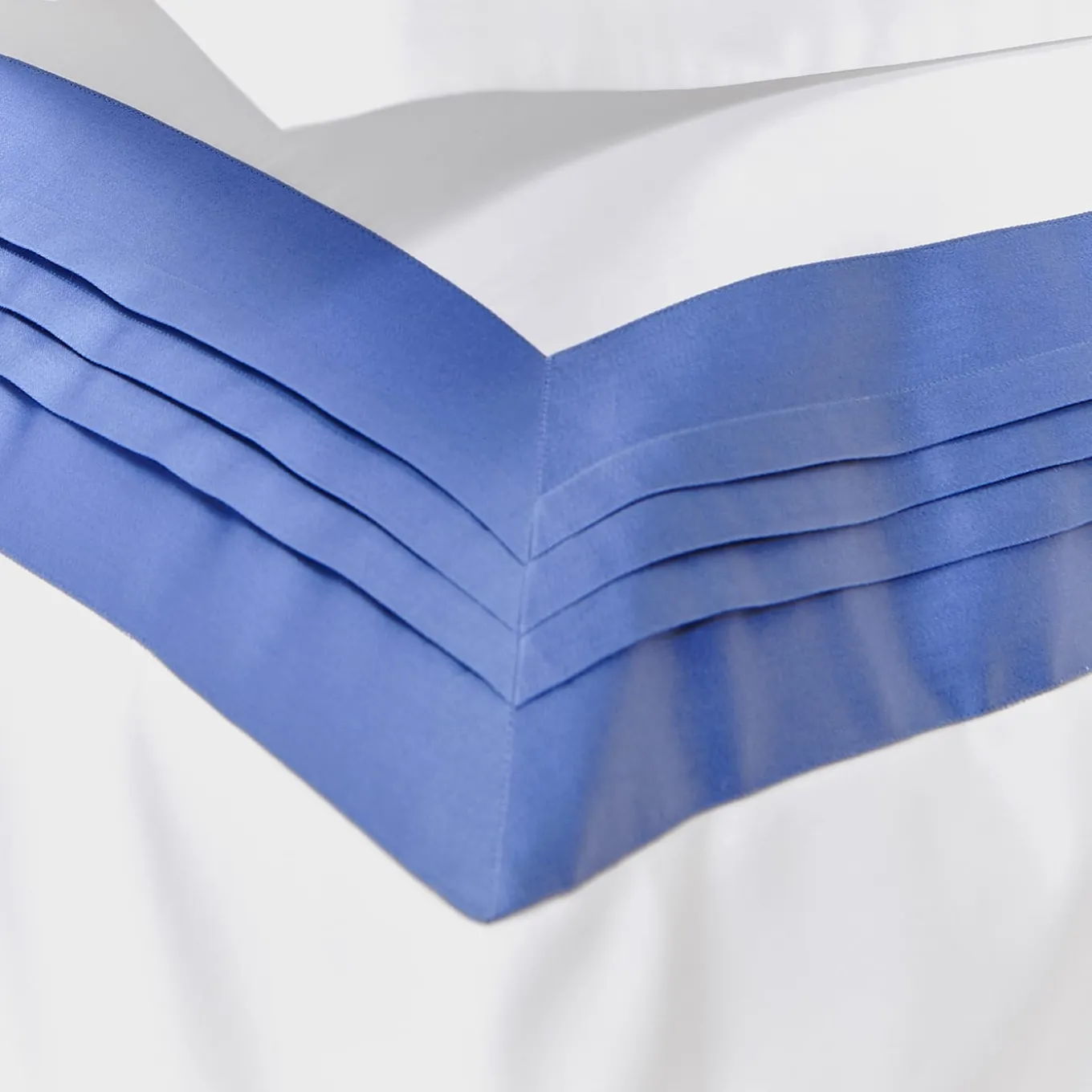 Set di lenzuola Plissè White & Country Blue US King