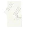 Set di lenzuola Roma Off White e Light Blue US King