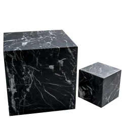 Set di oggetti decorativi fermalibri in marmo nero Marquina