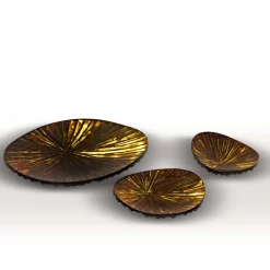 Set di sei centrotavola in cristallo Oasi
