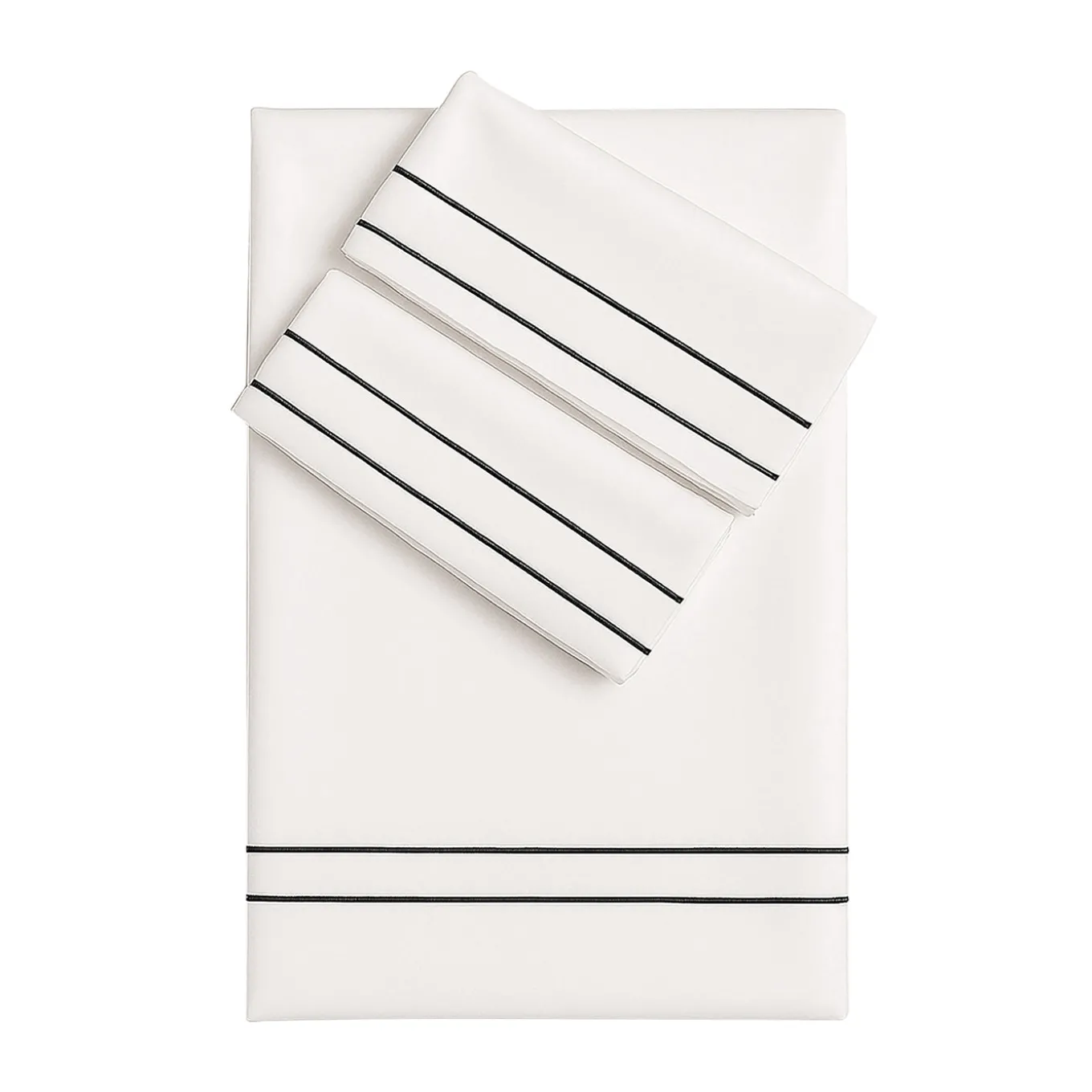 Set lenzuola Horizon in Cotone Satinato Bianco