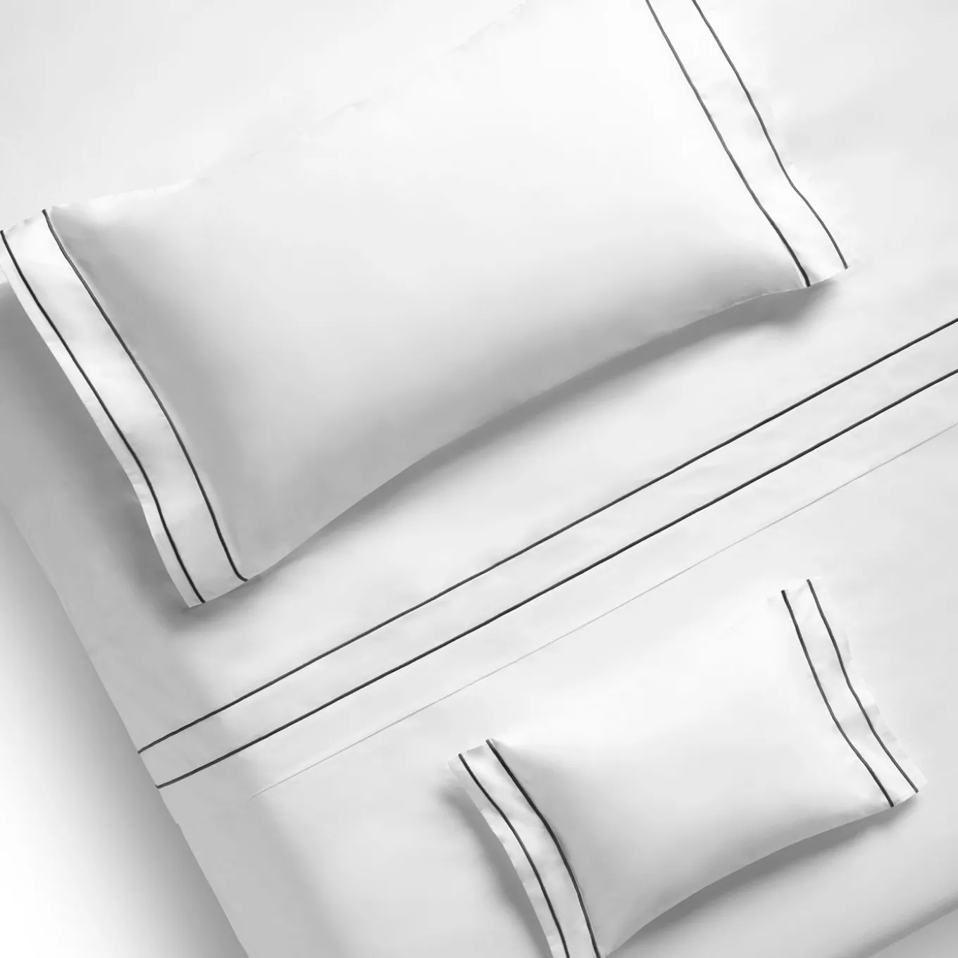 Set lenzuola Horizon in Cotone Satinato Bianco