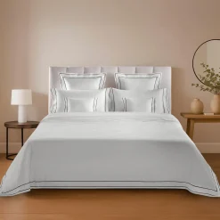 Set lenzuola Horizon in Cotone Satinato Bianco