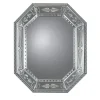Specchio da muro Salviati ottagonale in argento