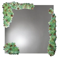 Specchio da parete Giardino Veneziano in vetro di Murano