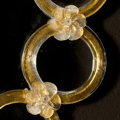 Specchio da parete in vetro veneziano Anello