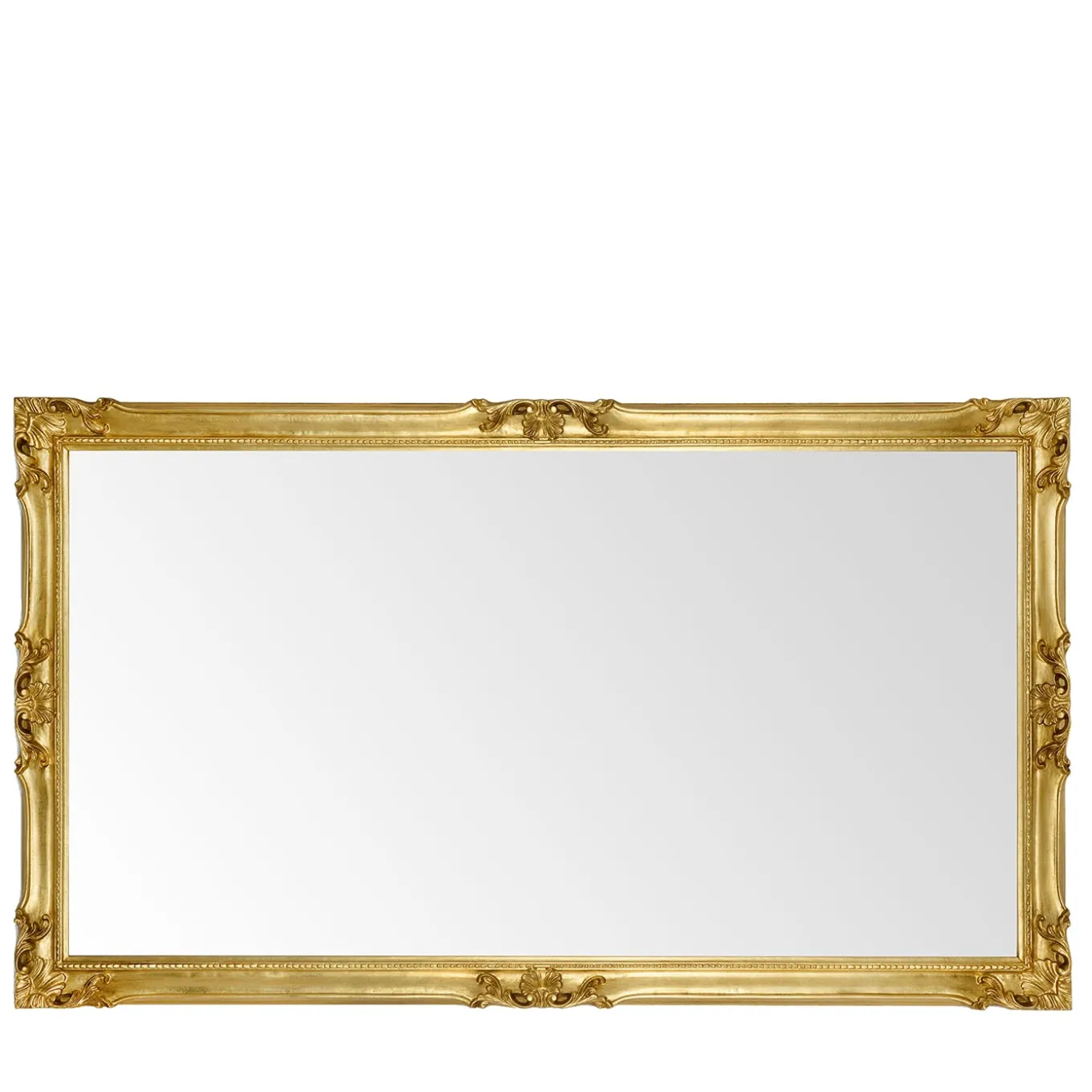 Specchio da parete rettangolare Versailles in oro
