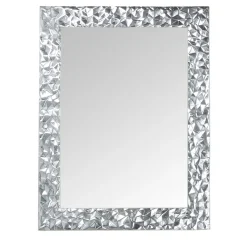 Specchio da parete rettangolare Vega in argento