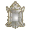 Specchio da parete Rex con foglia d'oro
