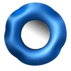 Specchio da parete Undulate Satin Blue