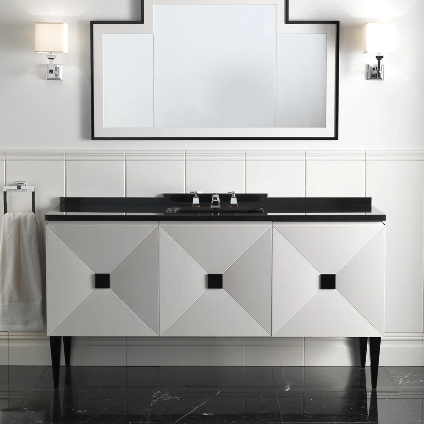 Specchio da parete Vogue 1 argento