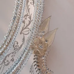 Specchio in vetro di Murano Zeus Gold di Fratelli Tosi