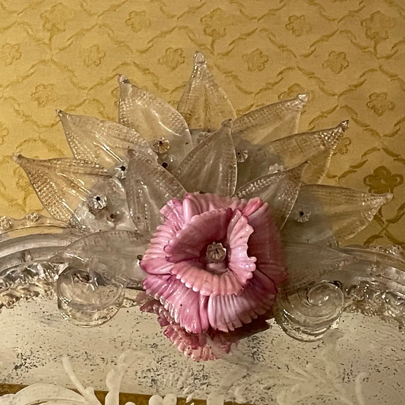Specchio in vetro di Murano Veronese