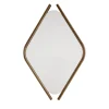 Specchio medio Wood Eye con cornice in noce massiccio