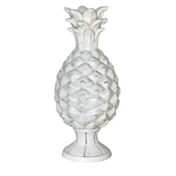 Statuetta di ananas bianco