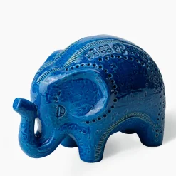 Statuetta Elefante Blu di Aldo Londi
