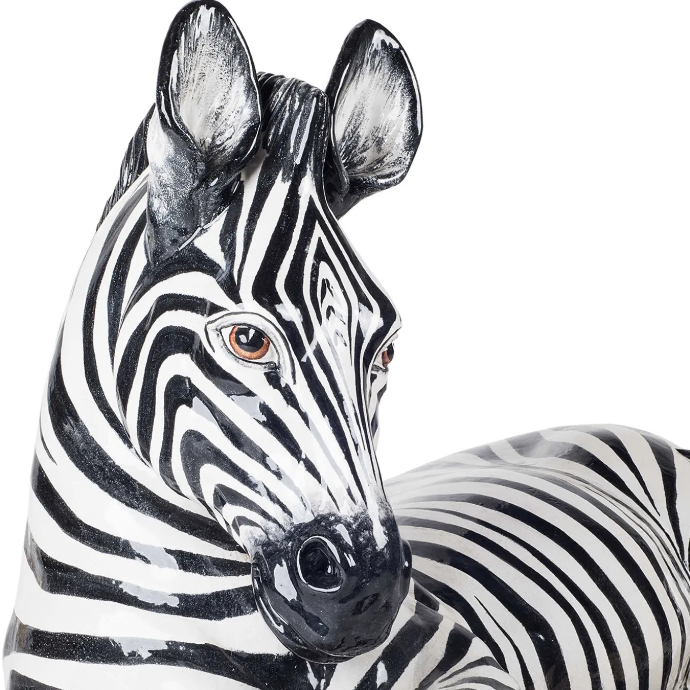 Statuetta Zebra in ceramica
