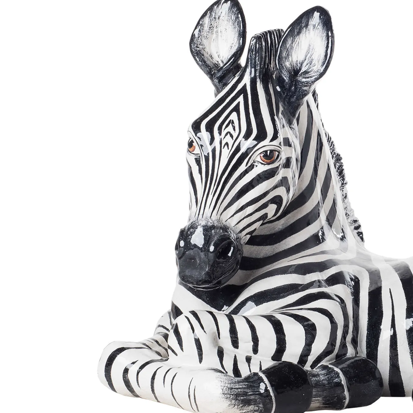 Statuetta Zebra in ceramica
