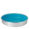 Svuotatasche Grande Rotondo color Turchese Placcato Argento