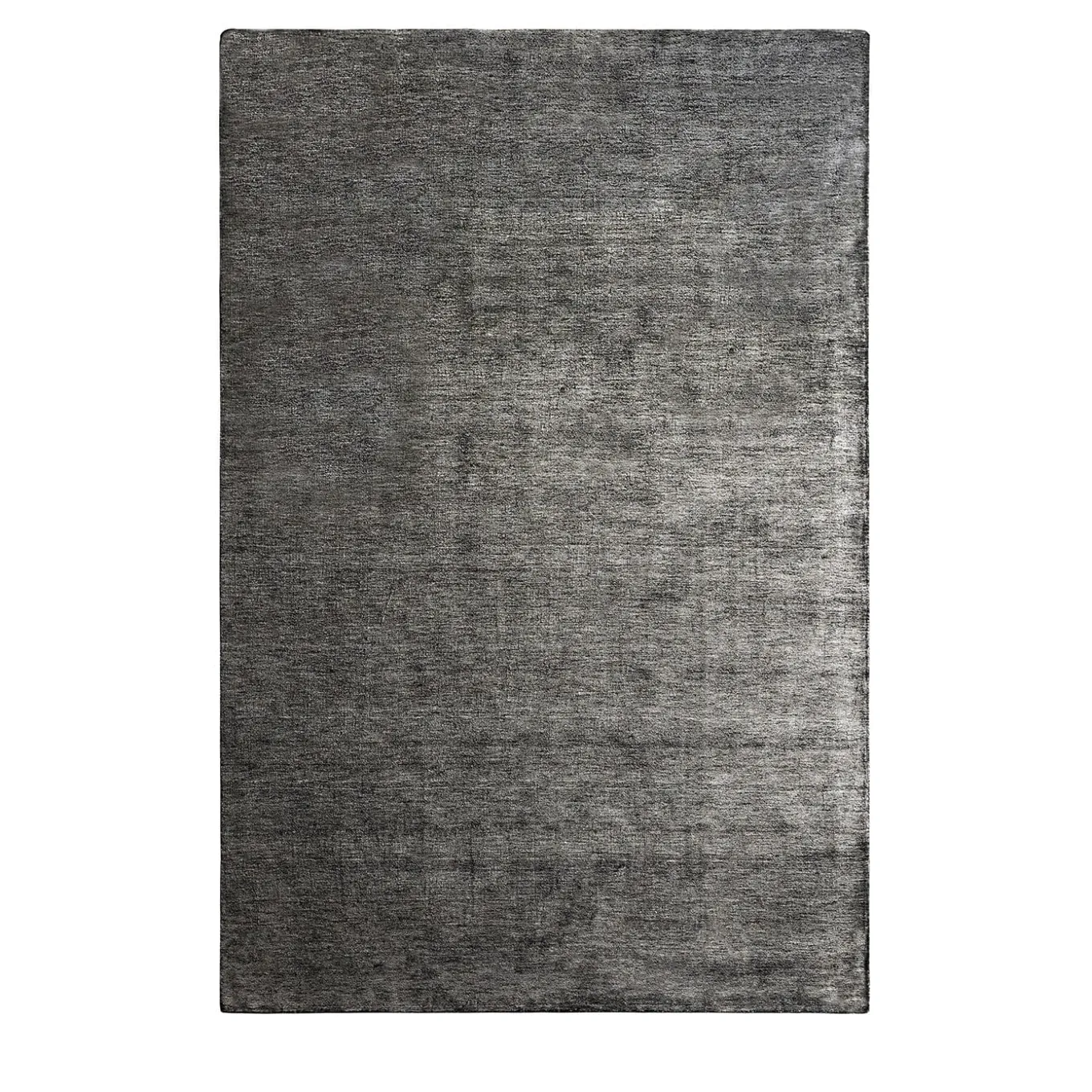 Tappeto Bamboo Shaded rettangolare in seta di bamboo Nero