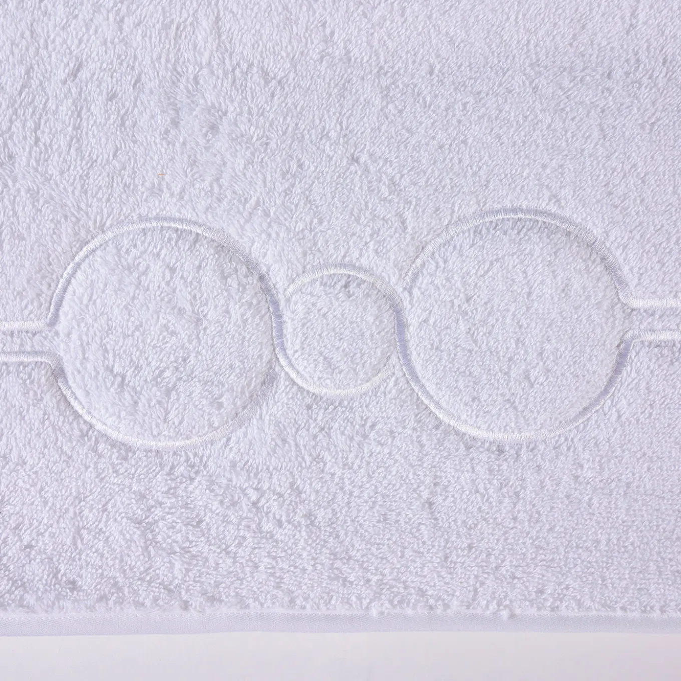 Tappeto da bagno bianco Shangri-La