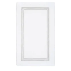 Tappeto da bagno Four Generations bianco e grigio chiaro