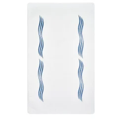 Tappeto da bagno Tuffo bianco e blu Assisi