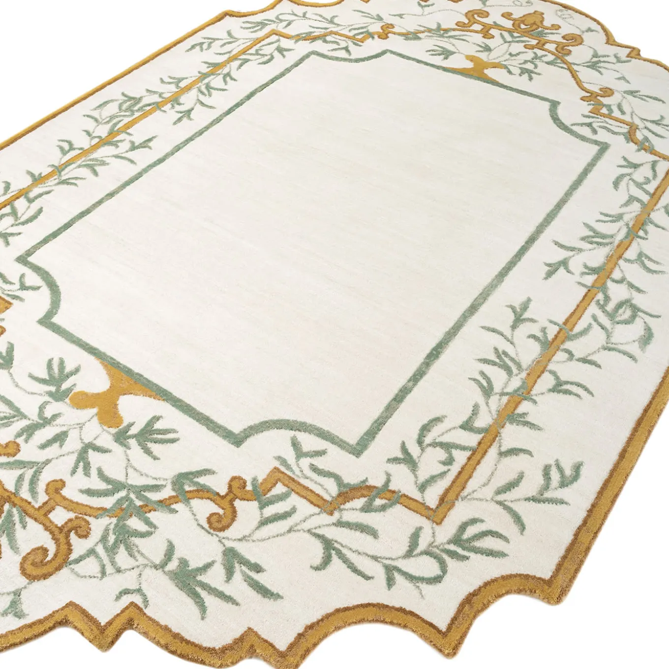 Tappeto in Lana e Cotone Annodato a Mano The Garden Gate di Tatiana de Nicolay