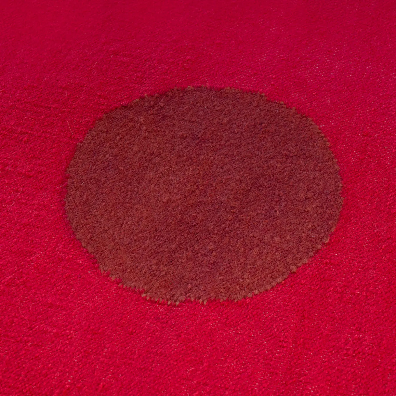 Tappeto Kilim Astro quadrato Rosso in Lana