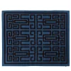 Tappeto Labirinto blu e nero di Gio Ponti