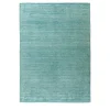 Tappeto Loom Celadon in Lana e Seta di Bamboo Azzurra