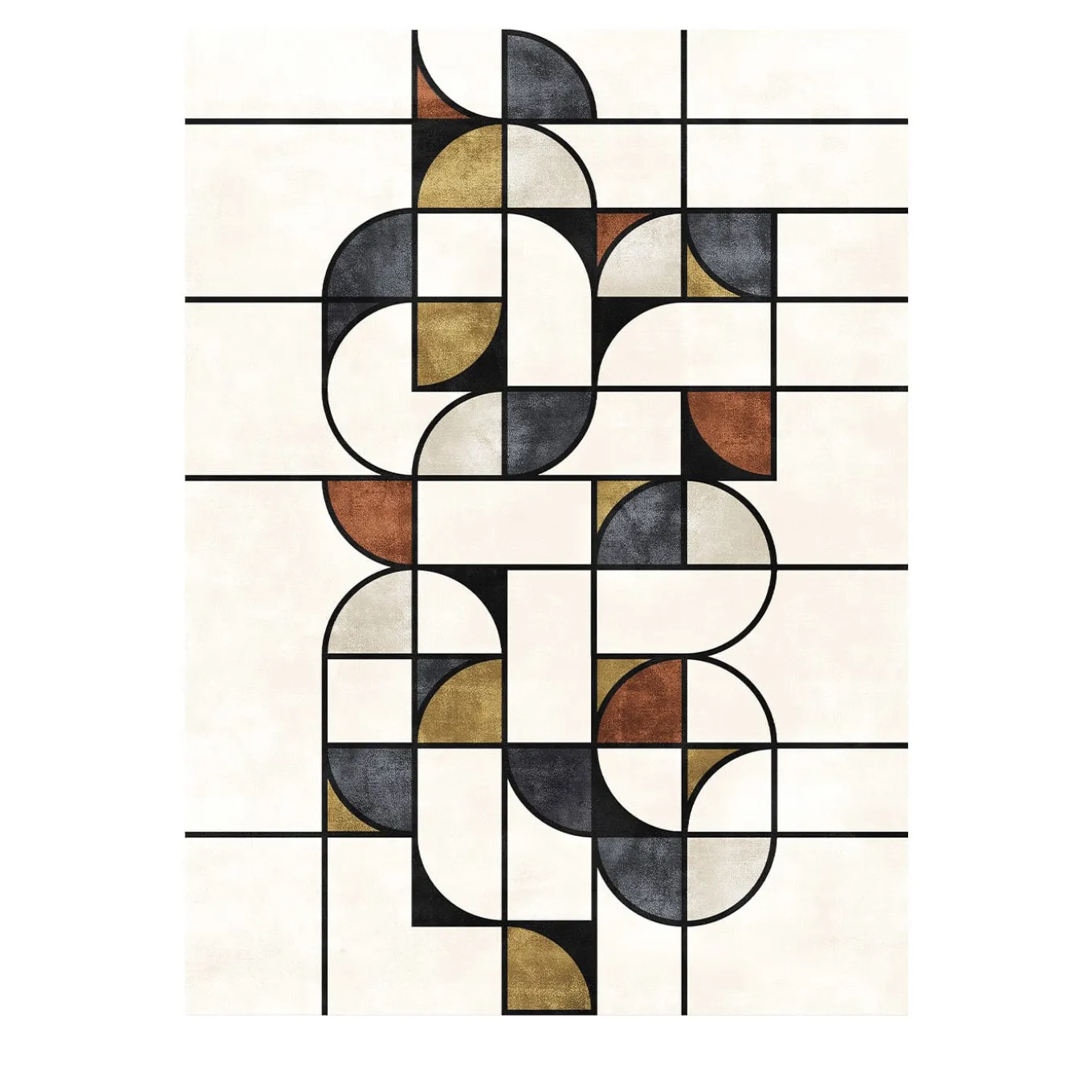 Tappeto Monoscopio Gamma Bigfruit Polychrome di Dainelli Studio