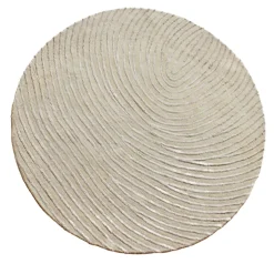 Tappeto Murano Swirl rotondo bianco