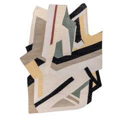 Tappeto Piatto Heritage-Inspired Antique White & Ebony