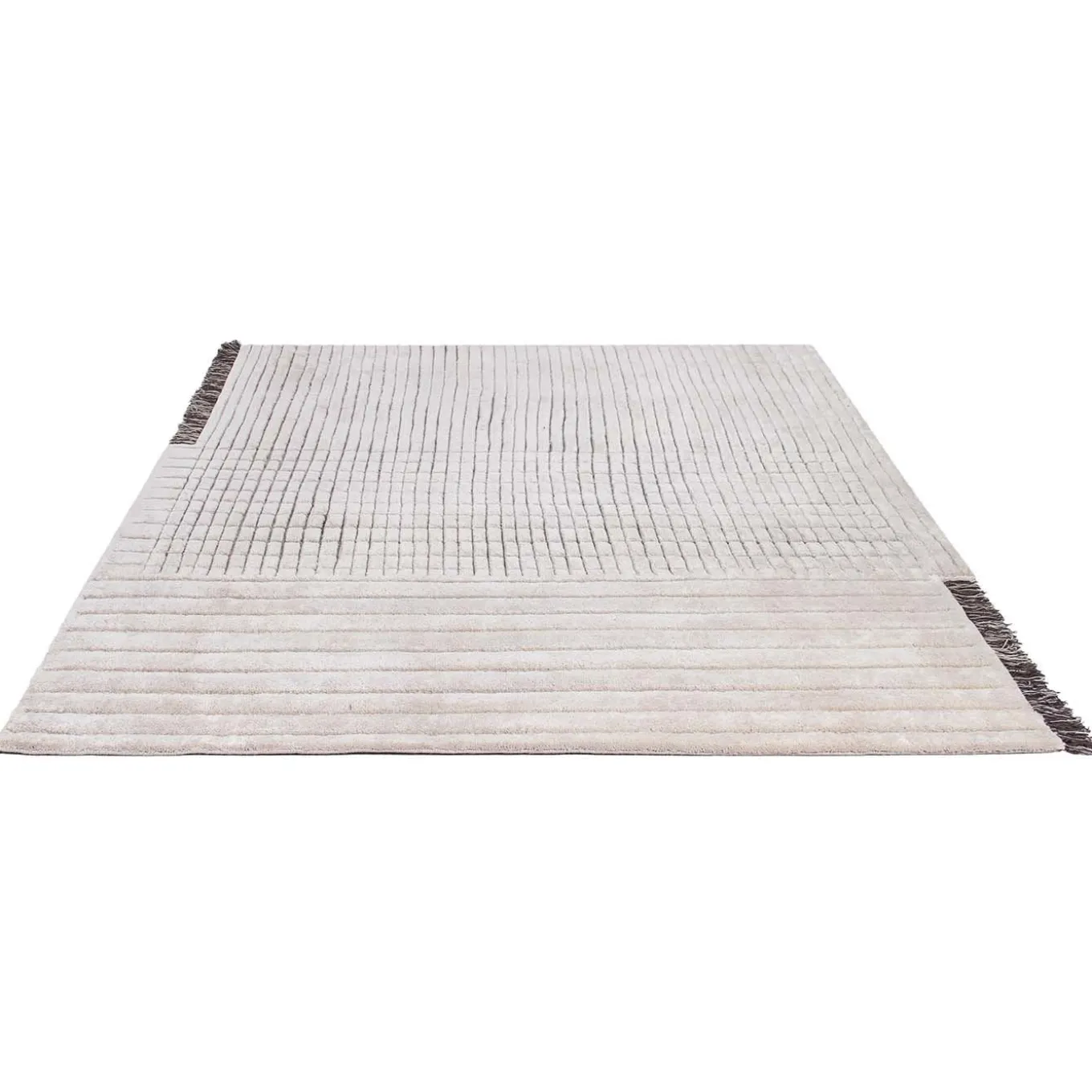 Tappeto RD Grid Berber avorio e marrone di Rodolfo Dordoni
